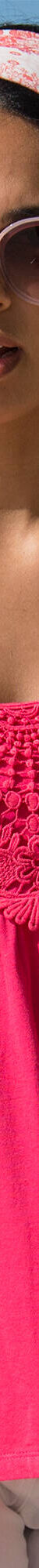 Débardeur fluide macramé (framboise) Débardeur fluide macramé (framboise)